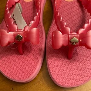 Kate Spade flip flops, pink, sz 7